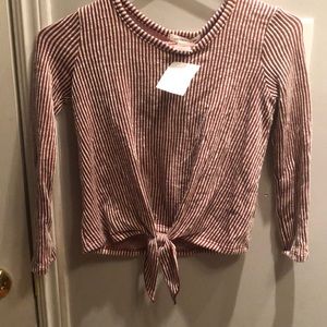 Long sleeve cropped top